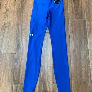 Under Armour Women’s Blue Ankle Leggings Compression Pocket Size XS